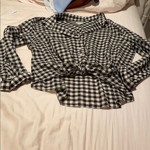 Jcrew Button up tie bottom